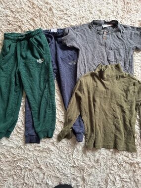 Zara Boys Lot Joggers Turtleneck Shirt Size 4 5 Play Condition